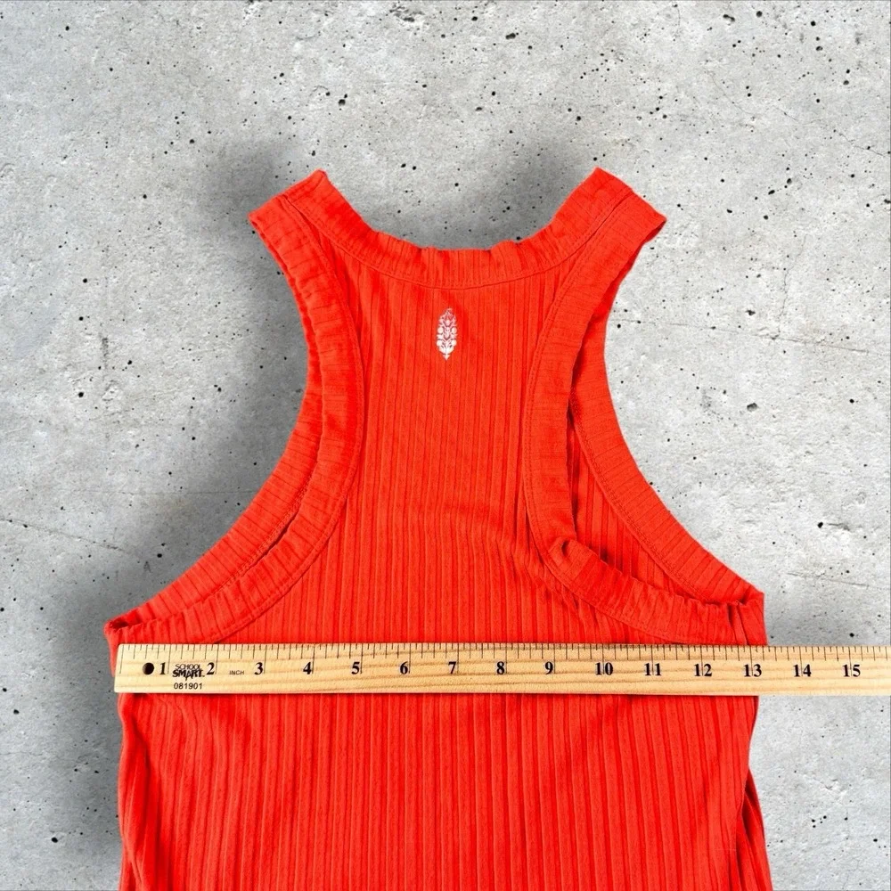 Free People FP Movement Blissed Out‎ Ribbed Tank Orange Size Small